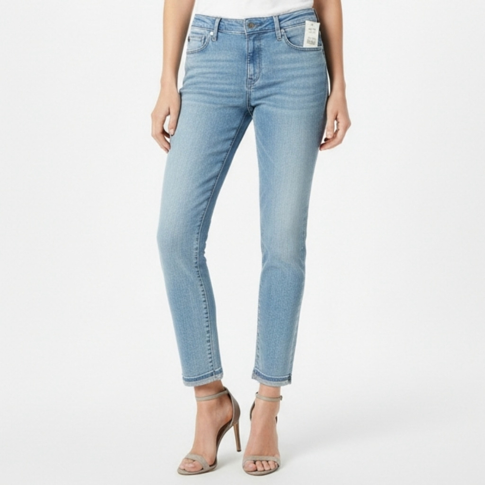 NWT $215 AG Adriano Goldschmied Prima Roll Up Cropped Jeans 27